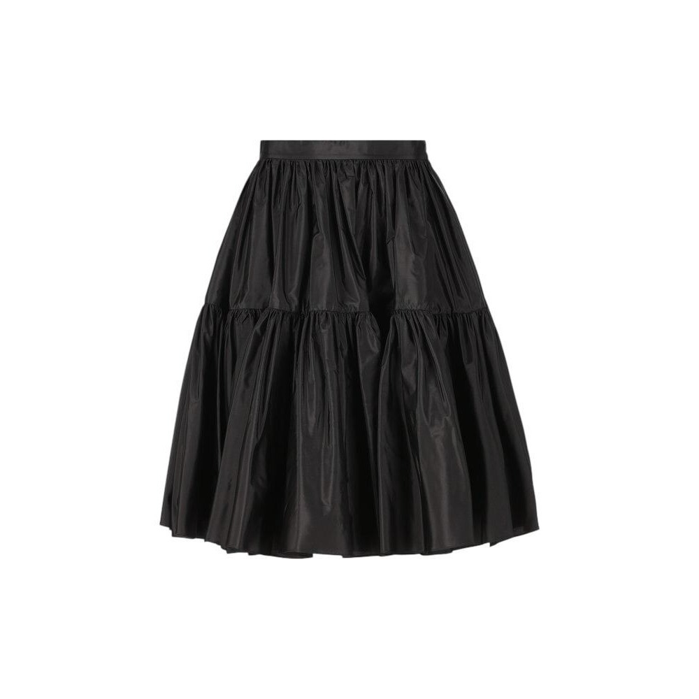 Ralph Lauren Vintage Purple Label Flare Midi Taffeta Silk Tiered  Skirt Size 6